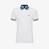 Boss Branded-trim Logo-print Regular-fit Cotton Polo Shirt