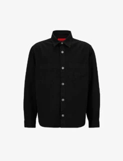 Hugo Logo-badge Oversized Cotton Shirt