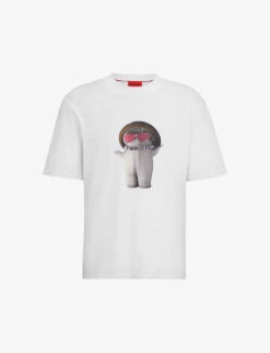 Hugo Graphic-print Relaxed-fit Cotton-jersey T-shirt