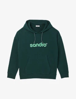 Sandro Logo-print Cotton Jersey Hoody