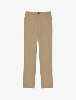 Sandro Straight-leg Regular-fit Woven Trousers