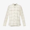 Paige Everett Checked Regular-fit Cotton-blend Shirt