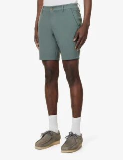 Paige Rickson Slip-pocket Stretch-woven Shorts -Fit & Flow Clothing Sales Store R04111359 JADEDCRYSTAL ALT02