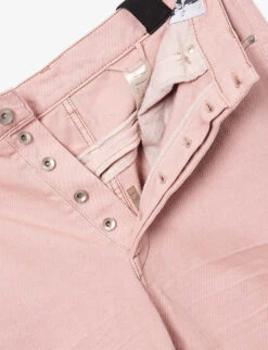 Bolan Zipped-leg Mid-rise Straight-leg Regular-fit Denim Trousers -Fit & Flow Clothing Sales Store R04116989 FADEDPINK ALT05