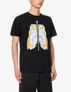 Tiger Graphic-print Regular-fit Cotton-jersey T-shirt -Fit & Flow Clothing Sales Store R04118333 BLACK ALT02