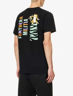 Tiger Graphic-print Regular-fit Cotton-jersey T-shirt -Fit & Flow Clothing Sales Store R04118333 BLACK ALT03