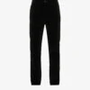 Prada Velvet-texture Straight-leg Cotton-blend Trousers
