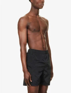 Stone Island Logo-patch Elasticated-waist Swim Shorts 7 Stone Island Logo-patch Elasticated-waist Swim Shorts -Fit & Flow Clothing Sales Store R04124582 NERO ALT02