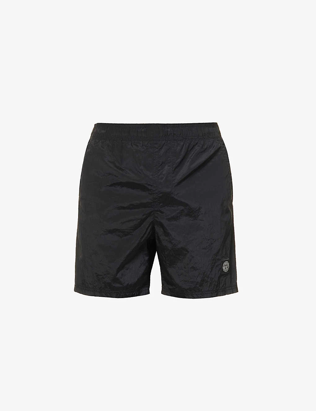 Stone Island Logo-patch Elasticated-waist Swim Shorts 1 Stone Island Logo-patch Elasticated-waist Swim Shorts
