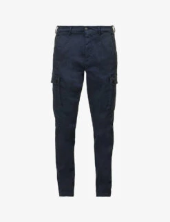 Replay Jaan Hypercargo Tapered-leg Stretch-cotton Blend Trousers