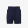 PAUL SMITH Bouclé-texture Brand-patch Cotton-blend Shorts
