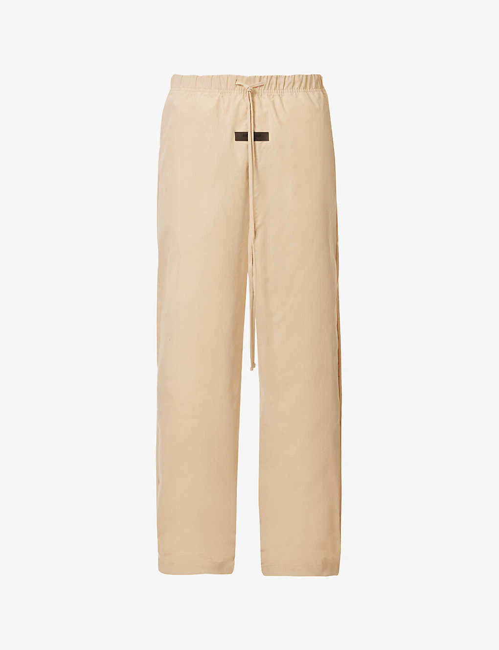 ESSENTIALS Brand-patch Straight-leg Relaxed-fit Cotton-blend Trousers 1 ESSENTIALS Brand-patch Straight-leg Relaxed-fit Cotton-blend Trousers