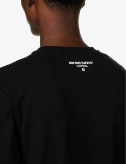 One Point Logo-embroidered Cotton-jersey T-shirt -Fit & Flow Clothing Sales Store R04127074 BLACK ALT04