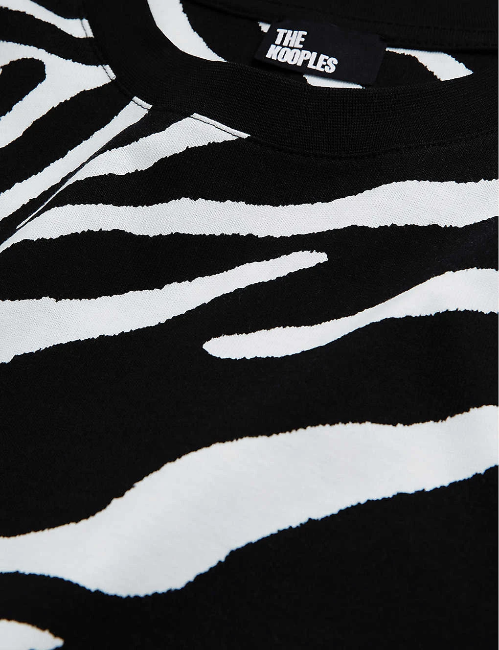 THE KOOPLES Zebra-print Cotton-jersey T-shirt 2 THE KOOPLES Zebra-print Cotton-jersey T-shirt - Image 2