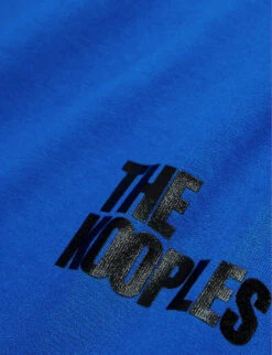 THE KOOPLES Logo-print Cotton T-shirt -Fit & Flow Clothing Sales Store R04129049 BLU19 ALT04