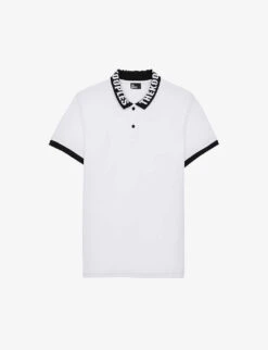 THE KOOPLES Logo Collar Cotton Polo Shirt