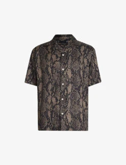 AllSaints Rattle Short Sleeve Woven Shirt
