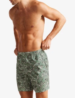 Ted Baker Kita Floral Camouflage-print Recycled-polyester Swim Shorts 6 Ted Baker Kita Floral Camouflage-print Recycled-polyester Swim Shorts -Fit & Flow Clothing Sales Store R04132394 KHAKI ALT02