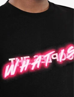 THE KOOPLES Graphic-print Relaxed-fit Cotton T-shirt 9 THE KOOPLES Graphic-print Relaxed-fit Cotton T-shirt -Fit & Flow Clothing Sales Store R04134638 BLA01 ALT04