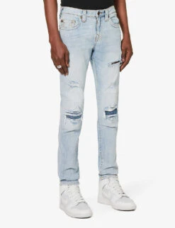 True Religion Ultra Skinny Distressed Tapered-leg Slim-fit Stretch-denim Jeans 9 True Religion Ultra Skinny Distressed Tapered-leg Slim-fit Stretch-denim Jeans -Fit & Flow Clothing Sales Store R04134918 HAMILTONCOVELIGHTRIPS ALT02