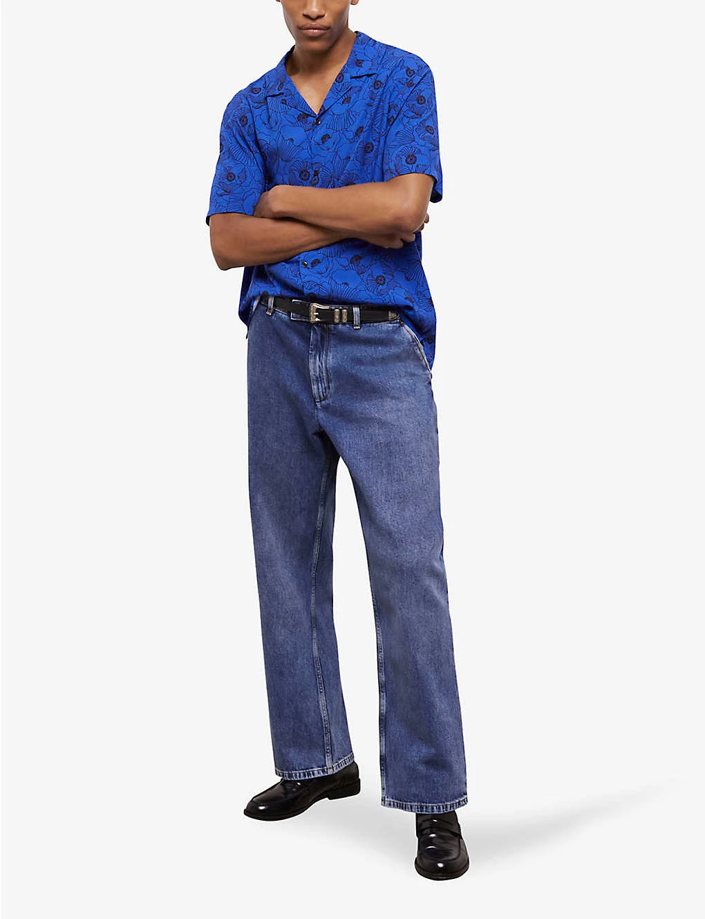 THE KOOPLES Graphic-print Camp-collar Woven Shirt 2 THE KOOPLES Graphic-print Camp-collar Woven Shirt - Image 2