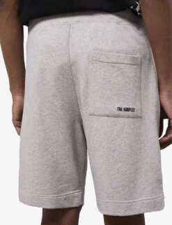 THE KOOPLES Elasticated-waist Regular-fit Cotton-jersey Shorts -Fit & Flow Clothing Sales Store R04136810 GRY53 ALT04