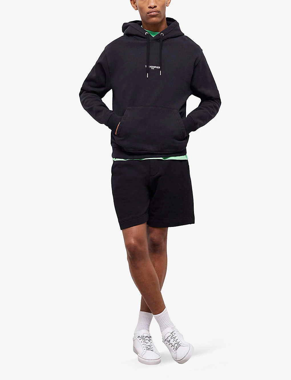 THE KOOPLES Logo-print Cotton Shorts 2 THE KOOPLES Logo-print Cotton Shorts - Image 2