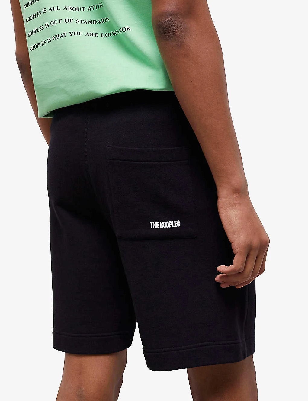 THE KOOPLES Logo-print Cotton Shorts 3 THE KOOPLES Logo-print Cotton Shorts - Image 3