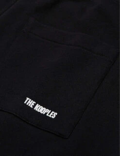 THE KOOPLES Logo-print Cotton Shorts 9 THE KOOPLES Logo-print Cotton Shorts -Fit & Flow Clothing Sales Store R04136820 BLA01 ALT04