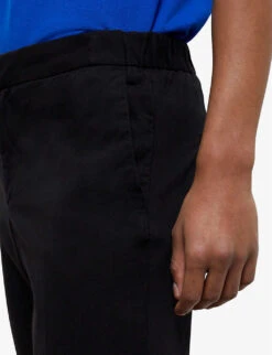 THE KOOPLES Straight-leg Regular-fit Cotton Trousers -Fit & Flow Clothing Sales Store R04138176 BLA01 ALT04