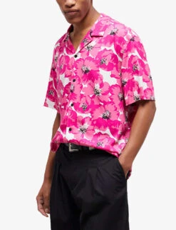 THE KOOPLES Floral-print Woven Shirt -Fit & Flow Clothing Sales Store R04140805 PIN01 ALT02