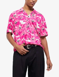 THE KOOPLES Floral-print Woven Shirt -Fit & Flow Clothing Sales Store R04140805 PIN01 ALT04