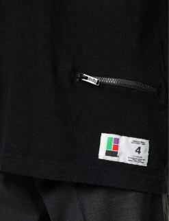 Undercover Rebelgoods Typography-embroidered Cotton-jersey T-shirt -Fit & Flow Clothing Sales Store R04143687 BLACK ALT05