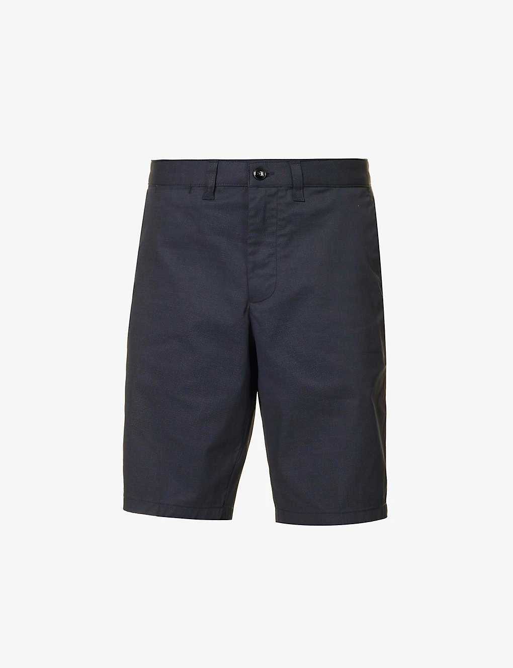 Emporio Armani Brand-plaque Regular-fit Stretch-cotton Shorts 1 Emporio Armani Brand-plaque Regular-fit Stretch-cotton Shorts