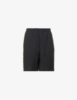 Emporio Armani Drawstring Relaxed-fit Linen Shorts