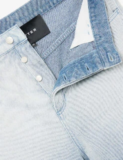 Caribbean Rhinestone-embellished Relaxed-fit Organic-denim Jeans -Fit & Flow Clothing Sales Store R04146767 DENIMWASH ALT06