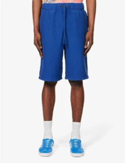 Champion Logo-appliqué Raw-hem Cotton-blend Shorts -Fit & Flow Clothing Sales Store R04147780 BWB ALT02