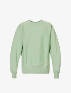 Champion Brand-appliqué Regular-fit Cotton-blend Sweatshirt