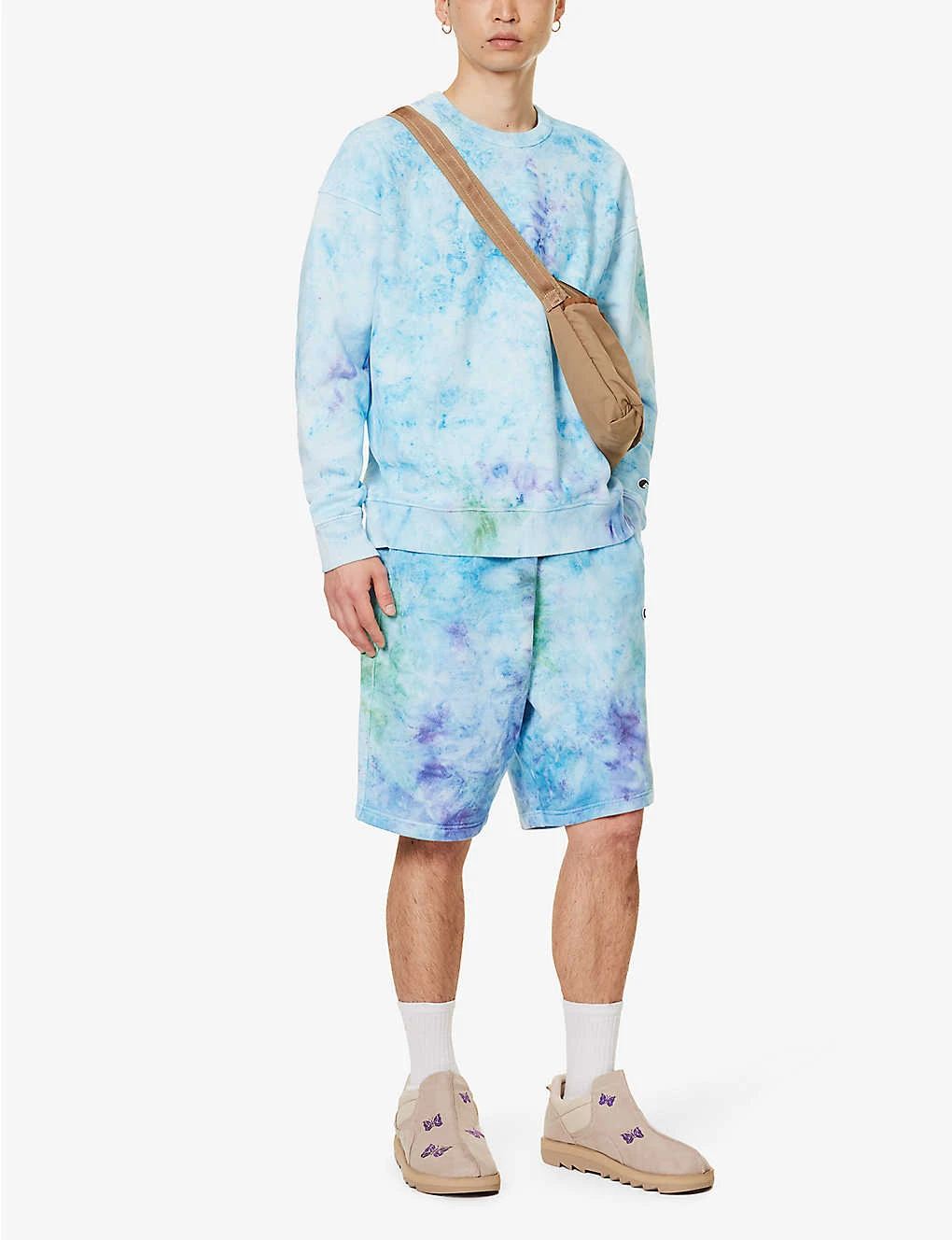 Champion Tie-dye Brand-appliqué Cotton-blend Bermuda Shorts 2 Champion Tie-dye Brand-appliqué Cotton-blend Bermuda Shorts - Image 2