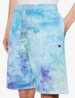 Champion Tie-dye Brand-appliqué Cotton-blend Bermuda Shorts 9 Champion Tie-dye Brand-appliqué Cotton-blend Bermuda Shorts -Fit & Flow Clothing Sales Store R04147794 RAWBLUE ALT04