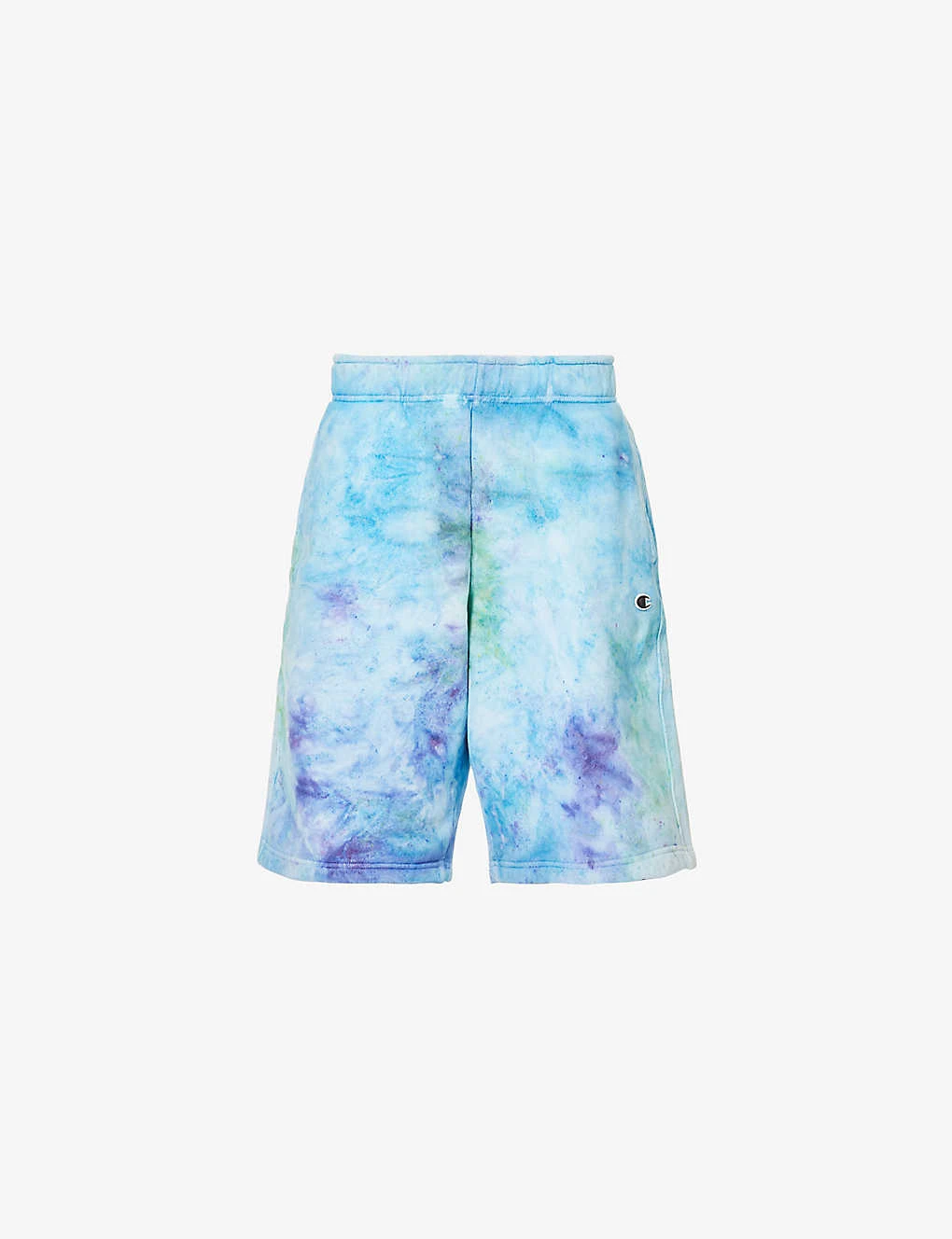 Champion Tie-dye Brand-appliqué Cotton-blend Bermuda Shorts 1 Champion Tie-dye Brand-appliqué Cotton-blend Bermuda Shorts