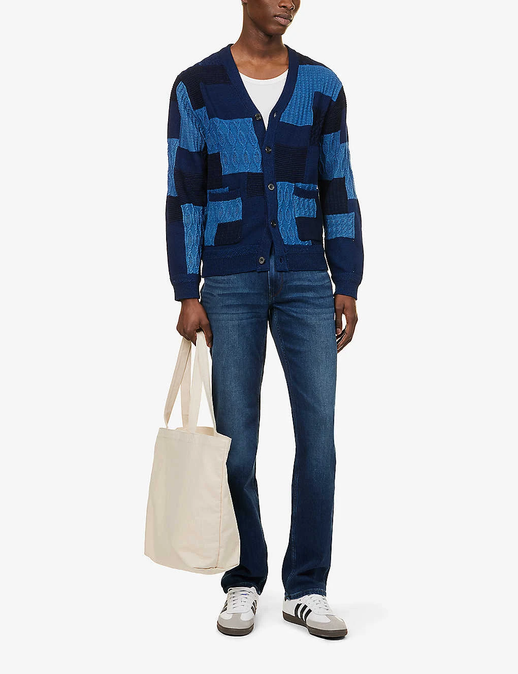 Paige Normandie Faded-wash Straight-fit Stretch-denim Jeans 2 Paige Normandie Faded-wash Straight-fit Stretch-denim Jeans - Image 2