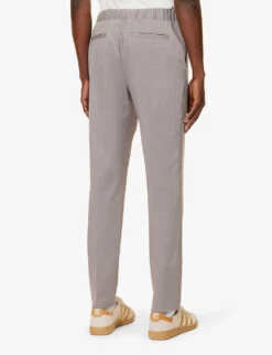 Paige Snider Elasticated-waistband Tapered-leg Regular-fit Stretch-woven Trousers -Fit & Flow Clothing Sales Store R04148216 MOONCLOUD ALT03