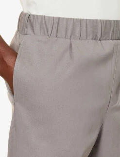 Paige Snider Elasticated-waistband Tapered-leg Regular-fit Stretch-woven Trousers -Fit & Flow Clothing Sales Store R04148216 MOONCLOUD ALT04