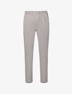 Paige Snider Elasticated-waistband Tapered-leg Regular-fit Stretch-woven Trousers