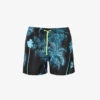 PAUL SMITH Palm Graphic-print Mid-rise Recycled-polyester-blend Swim Shorts
