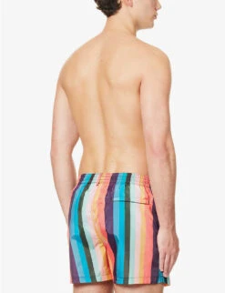 PAUL SMITH Artist Stripe Graphic-pattern Swim Shorts -Fit & Flow Clothing Sales Store R04148459 MULTICOLOUR ALT03