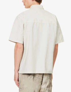 Norse Projects Ivan Typewriter Short-sleeved Boxy-fit Cotton Shirt 8 Norse Projects Ivan Typewriter Short-sleeved Boxy-fit Cotton Shirt -Fit & Flow Clothing Sales Store R04148521 MARBLEWHITE ALT03