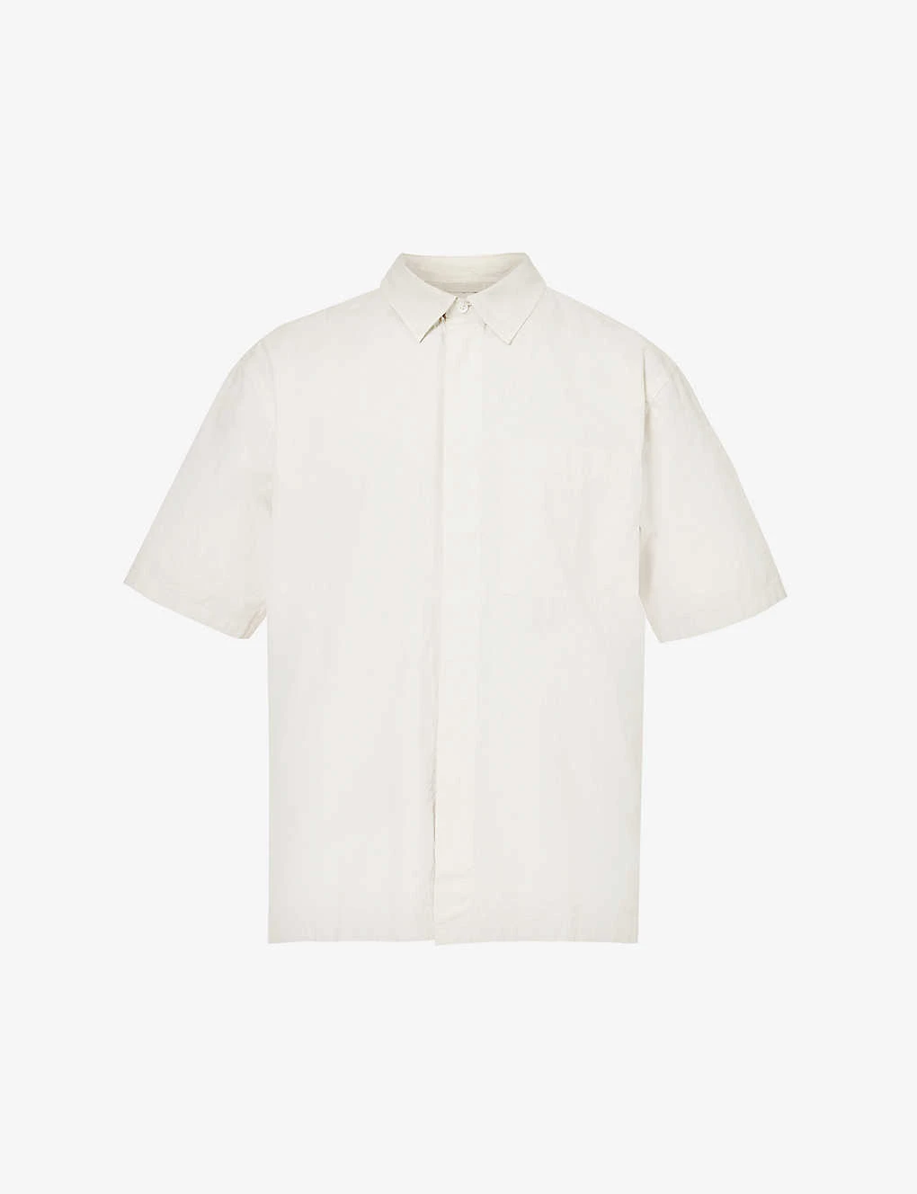 Norse Projects Ivan Typewriter Short-sleeved Boxy-fit Cotton Shirt 1 Norse Projects Ivan Typewriter Short-sleeved Boxy-fit Cotton Shirt