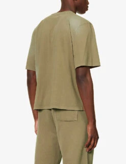 Faded-wash Boxy-fit Organic Cotton-jersey T-shirt 8 Faded-wash Boxy-fit Organic Cotton-jersey T-shirt -Fit & Flow Clothing Sales Store R04149476 CORK ALT03